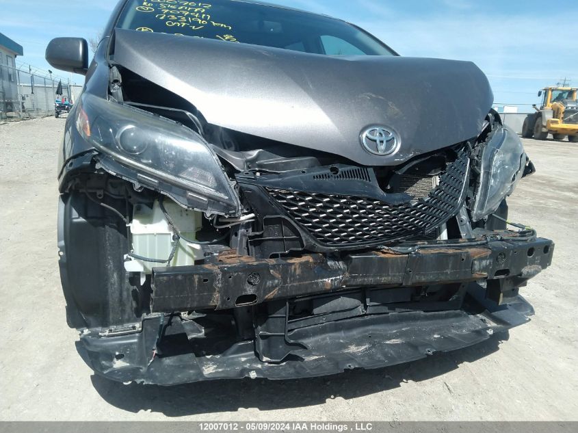 2016 Toyota Sienna Se VIN: 5TDXK3DC7GS707411 Lot: 12007012