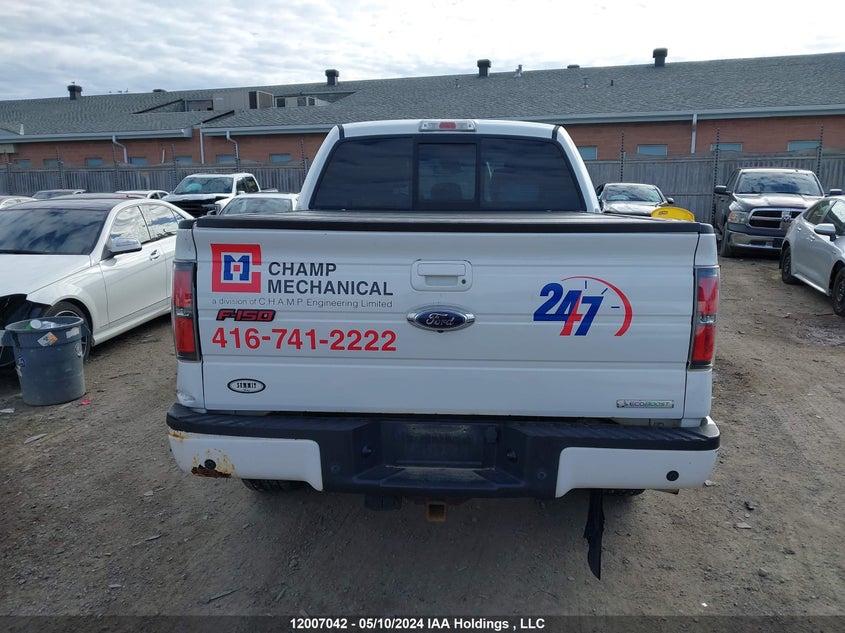 2013 Ford F150 Supercrew VIN: 1FTFW1ETXDFC00663 Lot: 12007042