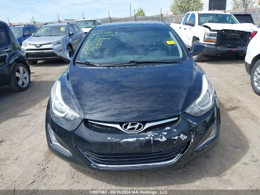 2015 Hyundai Elantra Gls VIN: KMHDH4AH7FU305949 Lot: 12007063