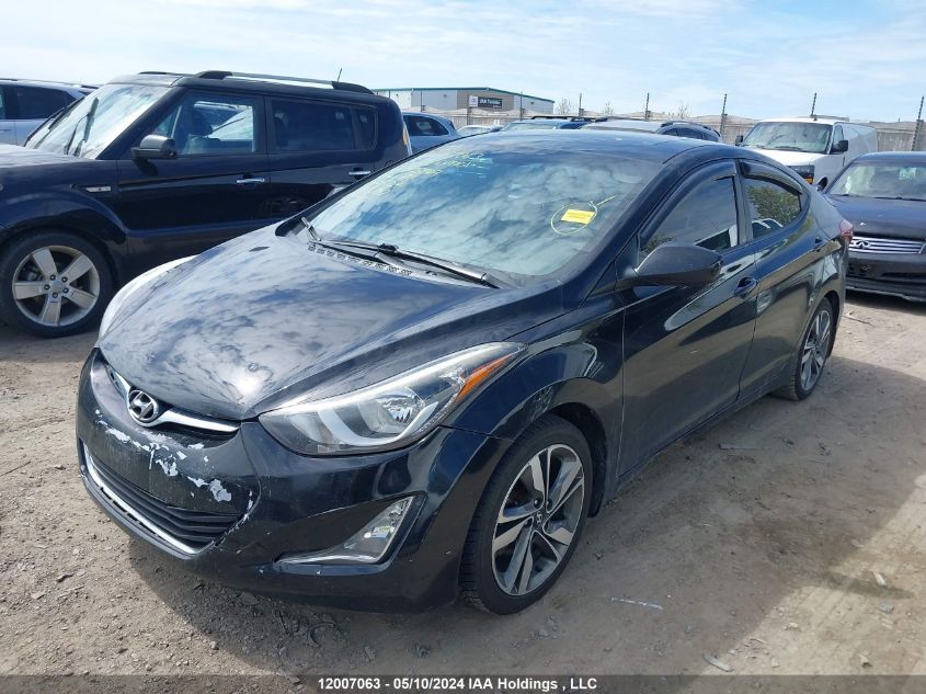 2015 Hyundai Elantra Gls VIN: KMHDH4AH7FU305949 Lot: 12007063