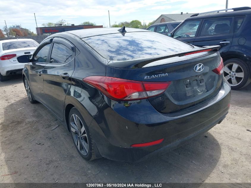 2015 Hyundai Elantra Gls VIN: KMHDH4AH7FU305949 Lot: 12007063