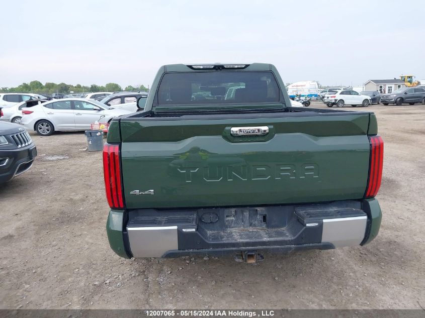 2022 Toyota Tundra Crewmax Limited VIN: 5TFJA5DB2NX005984 Lot: 12007065