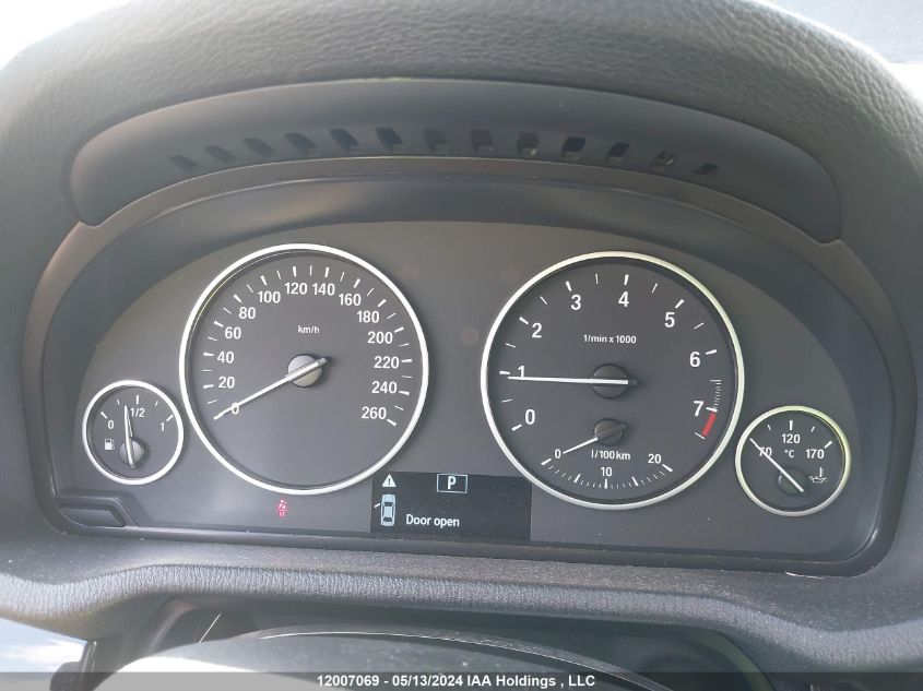 2013 BMW 3 Series 328I xDrive VIN: 5UXWX9C5XD0D02744 Lot: 12007069