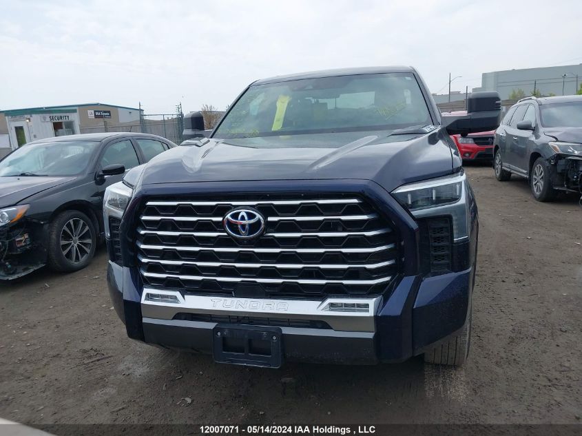 2023 Toyota Tundra Hybrid Capstone VIN: 5TFVC5DB9PX025311 Lot: 12007071