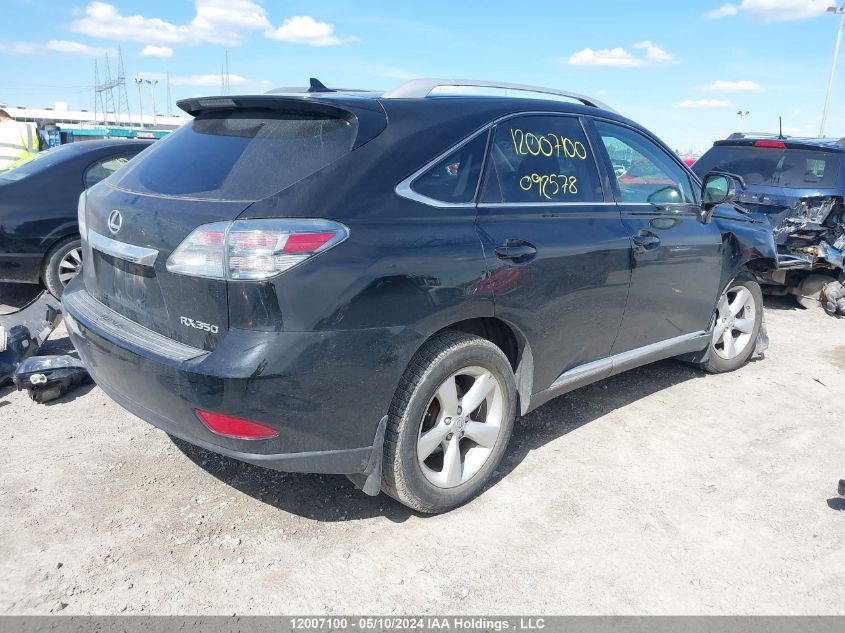 2011 Lexus Rx 350 VIN: 2T2BK1BA5BC092578 Lot: 12007100