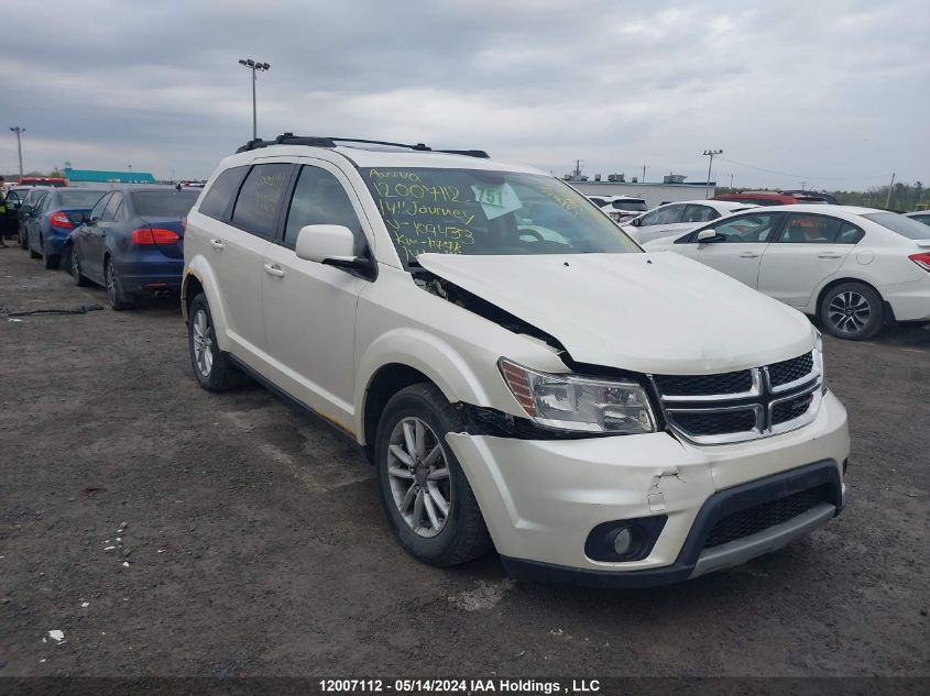 2014 Dodge Journey Sxt VIN: 3C4PDCCG5ET109433 Lot: 12007112