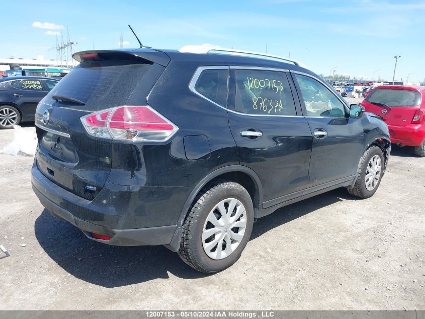 2015 Nissan Rogue VIN: 5N1AT2MT4FC876374 Lot: 12007153