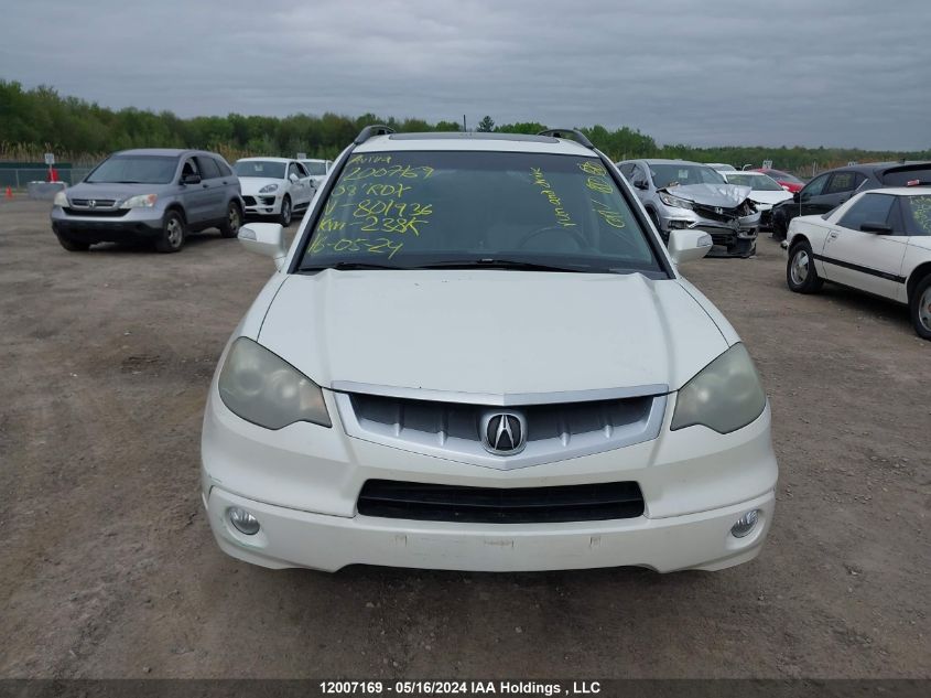 2008 Acura Rdx VIN: 5J8TB18238A801936 Lot: 12007169