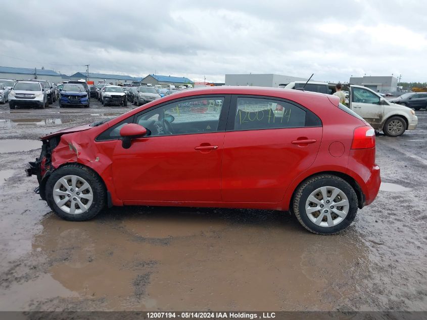 2014 Kia Rio Lx VIN: KNADM5A30E6919722 Lot: 12007194