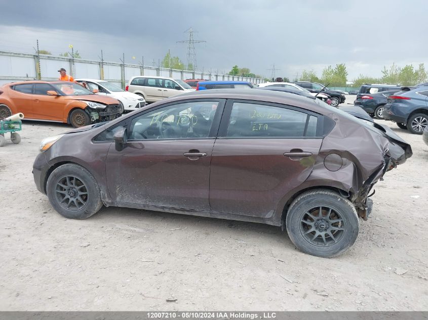 2012 Kia Rio VIN: KNADM4A33C6042652 Lot: 12007210