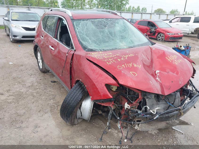 2016 Nissan Rogue VIN: 5N1AT2MV5GC782216 Lot: 12007239