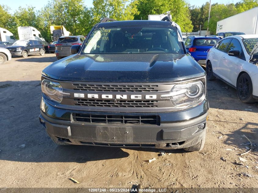 2021 Ford Bronco Sport Badlands VIN: 3FMCR9D92MRB09643 Lot: 12007248