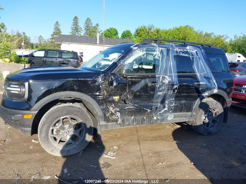 2021 Ford Bronco Sport Badlands VIN: 3FMCR9D92MRB09643 Lot: 12007248