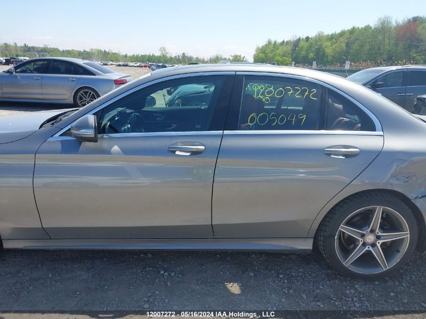 2015 Mercedes-Benz C 300 4Matic VIN: 55SWF4KBXFU005049 Lot: 12007272