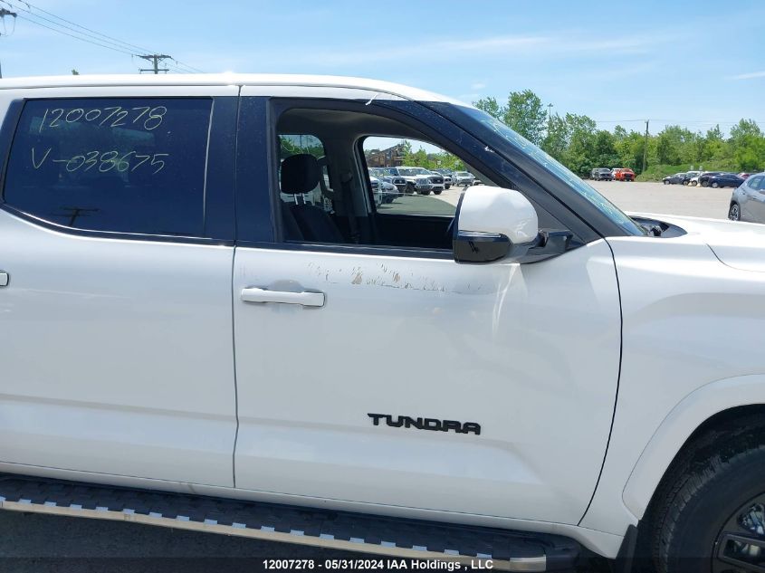 2022 Toyota Tundra VIN: 5TFLA5DBXNX038675 Lot: 12007278