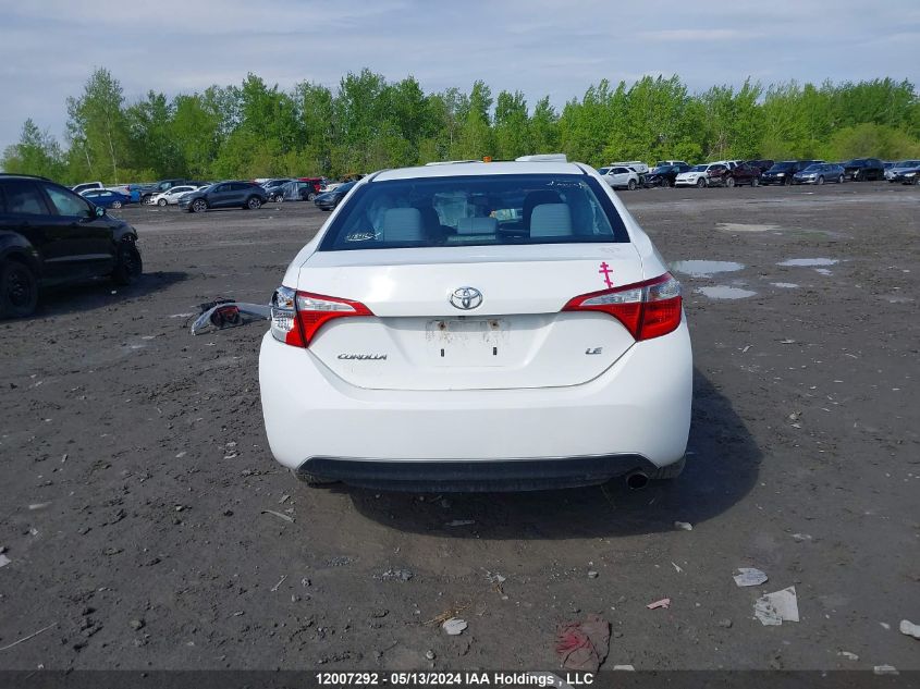 2015 Toyota Corolla L/Le/Le Pls/Prm/S/S Pls VIN: 2T1BURHE6FC455435 Lot: 12007292