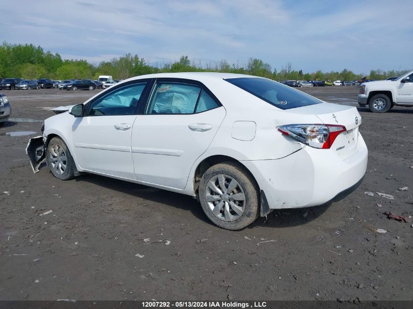 2015 Toyota Corolla L/Le/Le Pls/Prm/S/S Pls VIN: 2T1BURHE6FC455435 Lot: 12007292