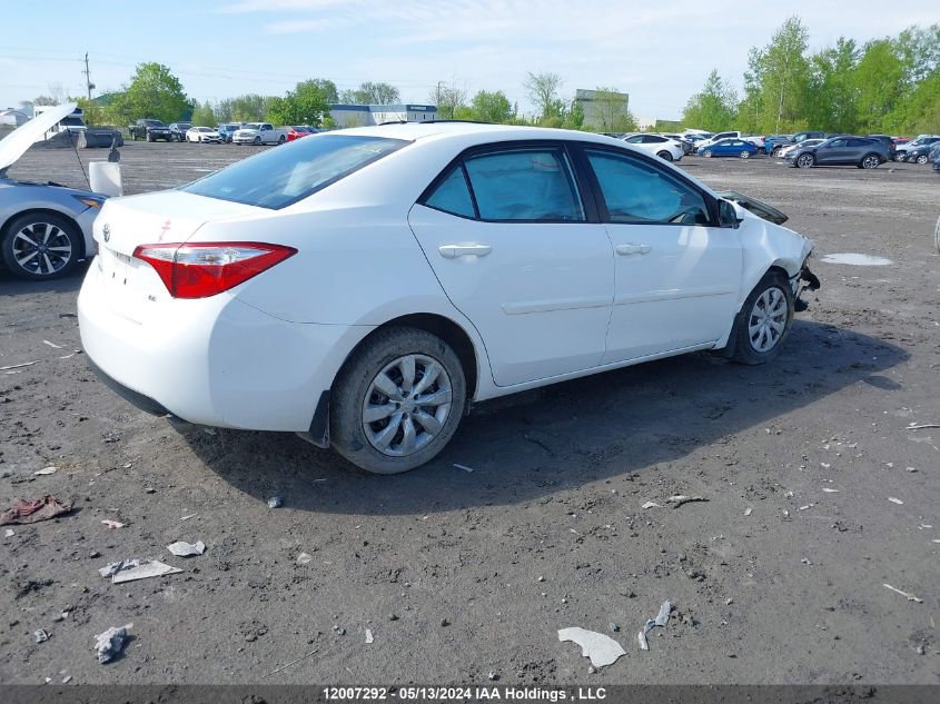 2015 Toyota Corolla L/Le/Le Pls/Prm/S/S Pls VIN: 2T1BURHE6FC455435 Lot: 12007292