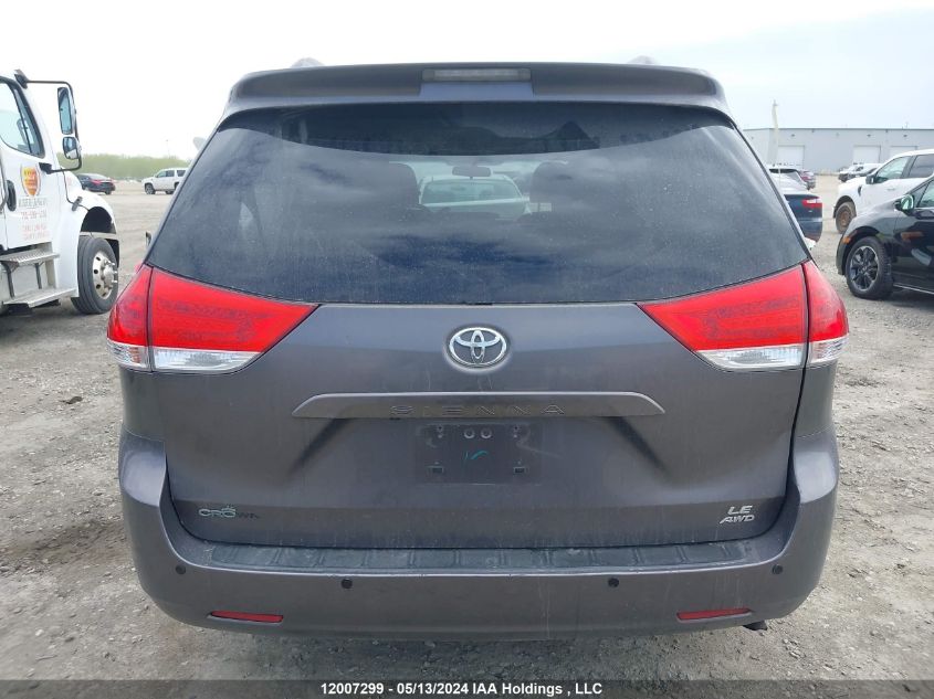 2012 Toyota Sienna Le VIN: 5TDKK3DC7CS238681 Lot: 12007299