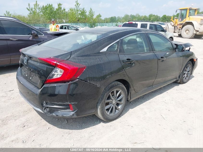 2020 Honda Civic Ex 4Dr VIN: 2HGFC2F70LH029212 Lot: 12007307