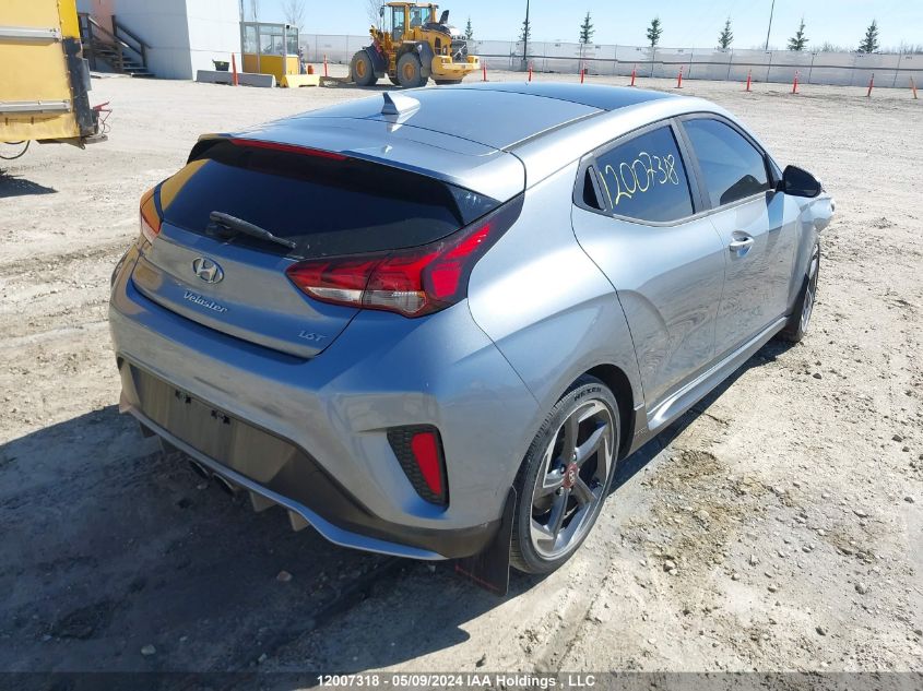 2019 Hyundai Veloster Turbo/Turbo R-Spec/Turbo Ultimate VIN: KMHTH6AB6KU002643 Lot: 12007318