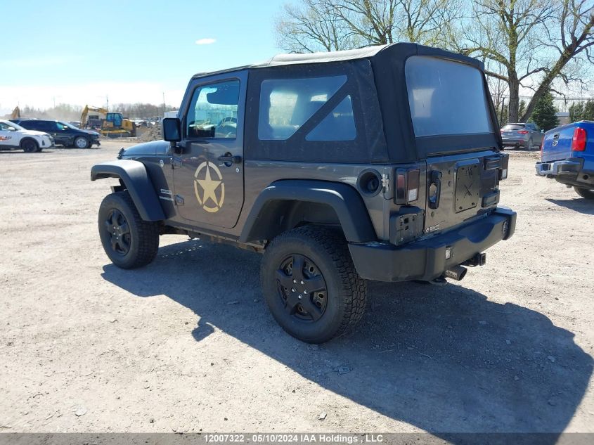 2016 Jeep Wrangler Sport VIN: 1C4AJWAG8GL246383 Lot: 12007322