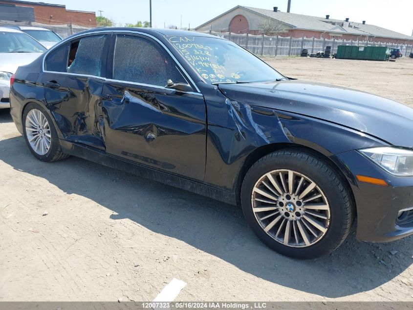 2015 BMW 3 Series VIN: WBA3B3C51FJ984839 Lot: 12007323
