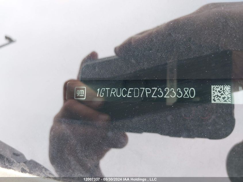 2023 GMC Sierra 1500 VIN: 1GTRUCED7PZ323380 Lot: 12007337