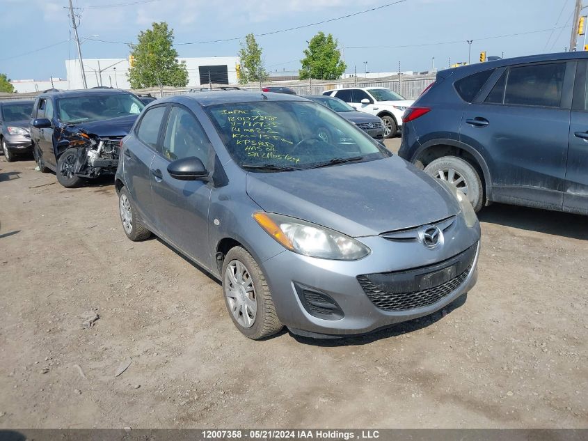 2014 Mazda Mazda2 VIN: JM1DE1KY4E0187925 Lot: 12007358