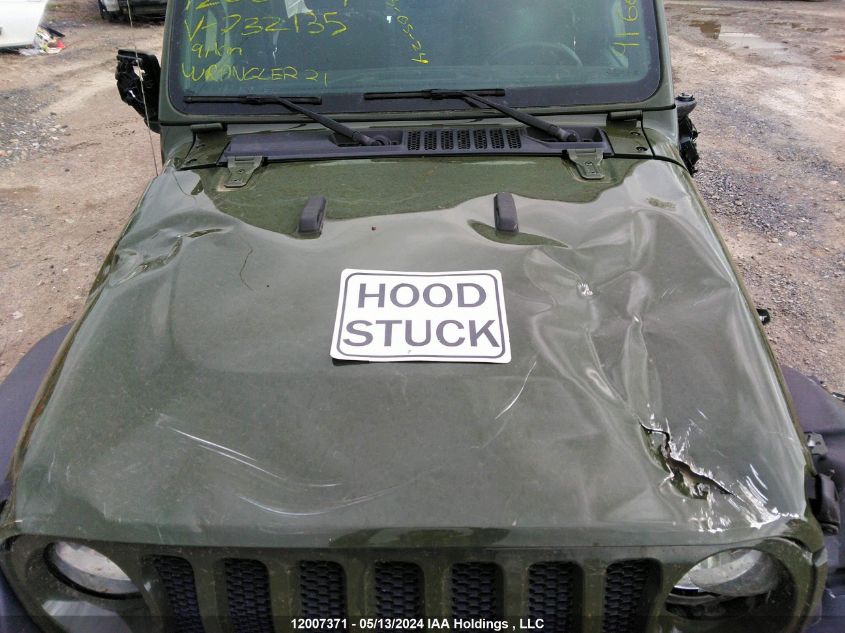 2021 Jeep Wrangler Unlimited Sport VIN: 1C4HJXDG6MW732135 Lot: 12007371