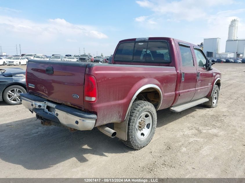 2005 Ford Super Duty F-350 Srw VIN: 1FTWW31P85EB27496 Lot: 12007417