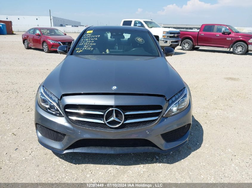 2017 Mercedes-Benz C 300 4Matic VIN: 55SWF4KB0HU182616 Lot: 12007449