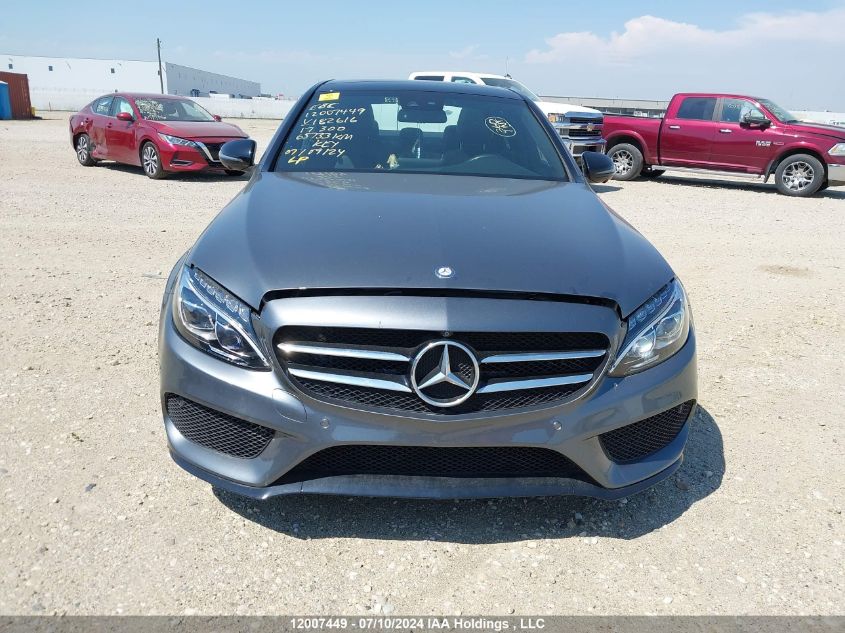 2017 Mercedes-Benz C 300 4Matic VIN: 55SWF4KB0HU182616 Lot: 12007449