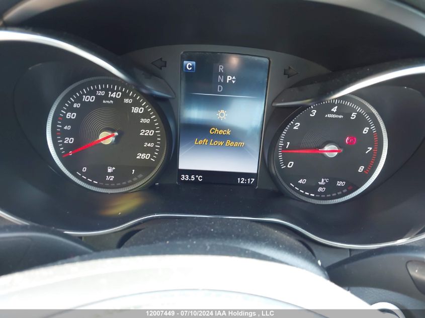 2017 Mercedes-Benz C 300 4Matic VIN: 55SWF4KB0HU182616 Lot: 12007449