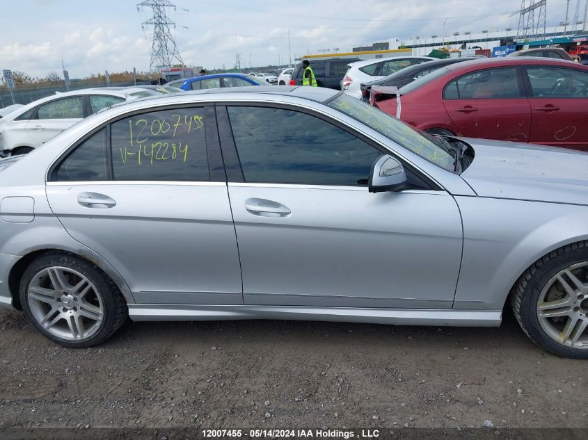 2008 Mercedes-Benz C-Class VIN: WDDGF56X68F142284 Lot: 12007455