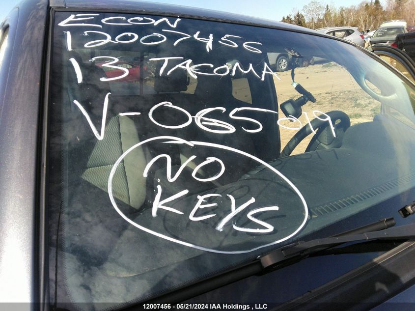 2013 Toyota Tacoma Base V6 VIN: 5TFUU4EN5DX065019 Lot: 12007456