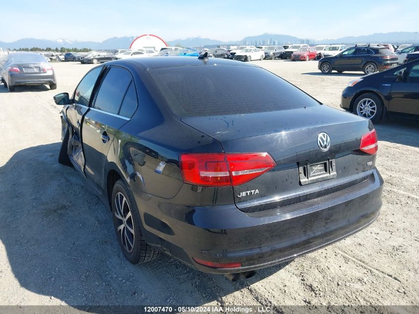 2015 Volkswagen Jetta Sedan VIN: 3VWB07AJ2FM411203 Lot: 12007470