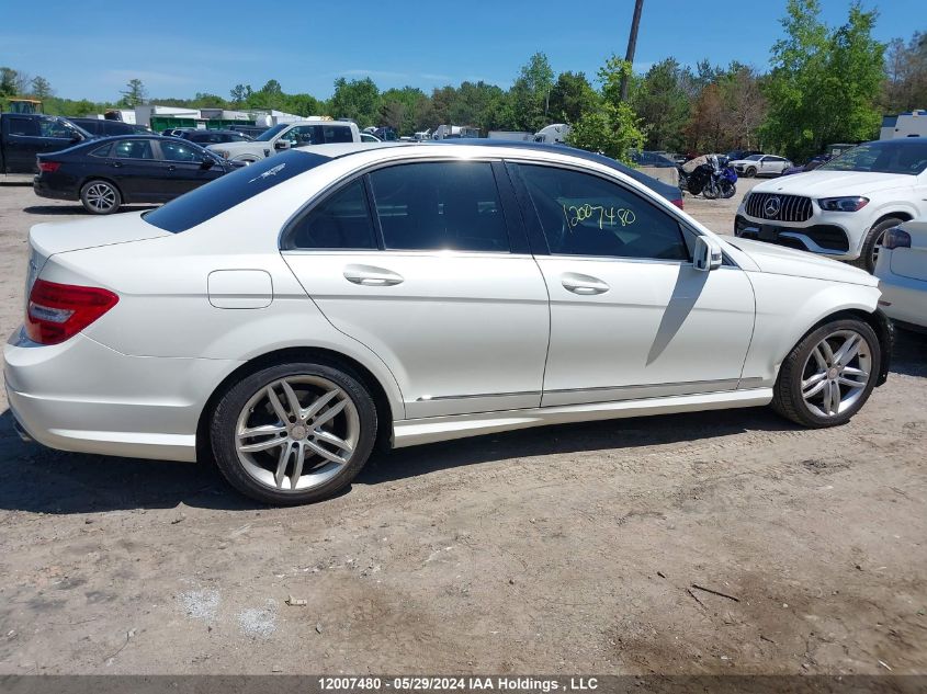 2013 Mercedes-Benz C-Class VIN: WDDGF8AB6DA832928 Lot: 12007480