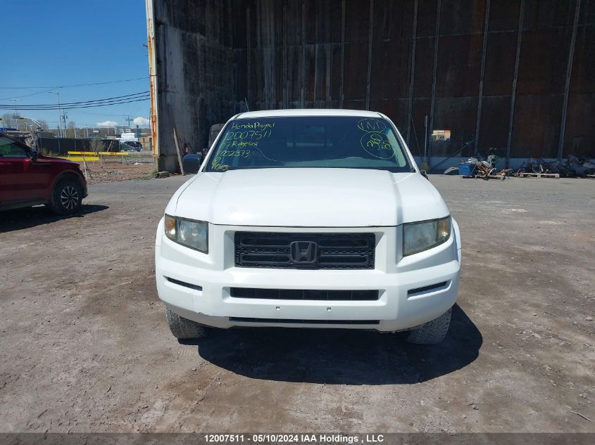 2007 Honda Ridgeline VIN: 2HJYK16457H002373 Lot: 12007511