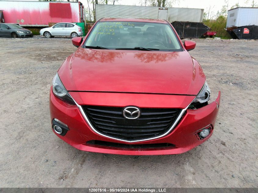 2014 Mazda 3 Grand Touring VIN: JM1BM1W37E1179840 Lot: 12007516