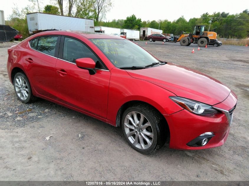 2014 Mazda 3 Grand Touring VIN: JM1BM1W37E1179840 Lot: 12007516