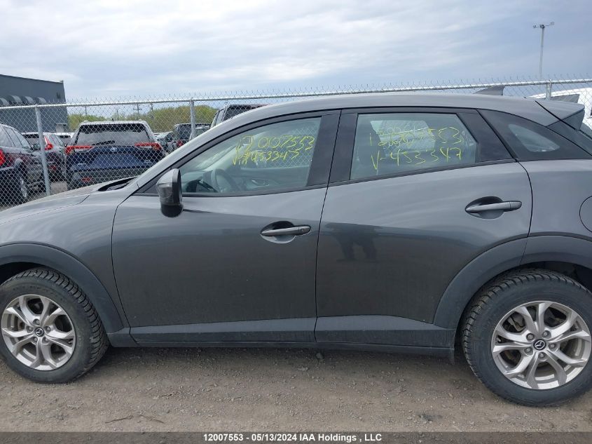2019 Mazda Cx-3 VIN: JM1DKFC77K0453347 Lot: 12007553