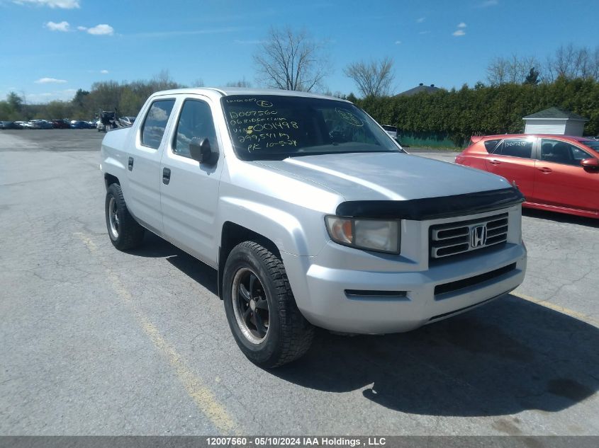 2006 Honda Ridgeline VIN: 2HJYK16406H001498 Lot: 12007560