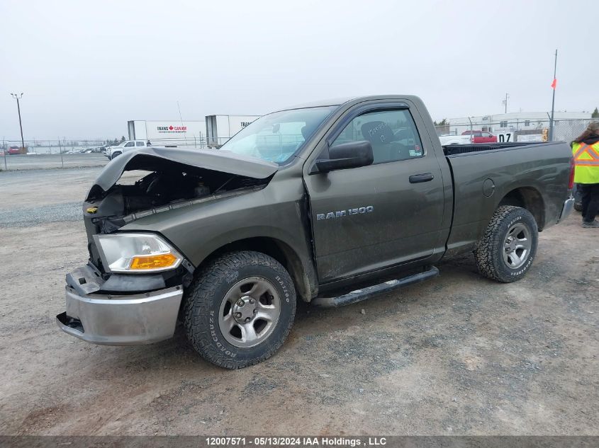 2012 Ram 1500 St VIN: 3C6JD6AK2CG206763 Lot: 12007571