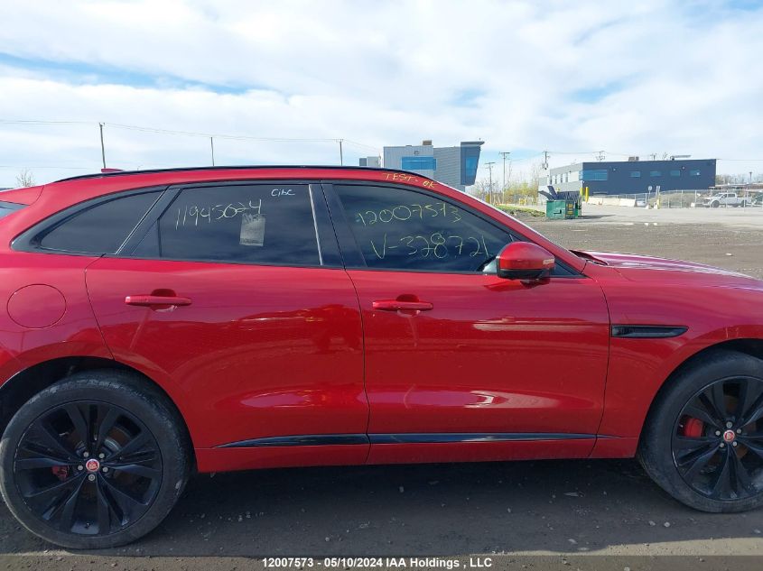 2018 Jaguar F-Pace VIN: SADCM2FV8JA328721 Lot: 12007573