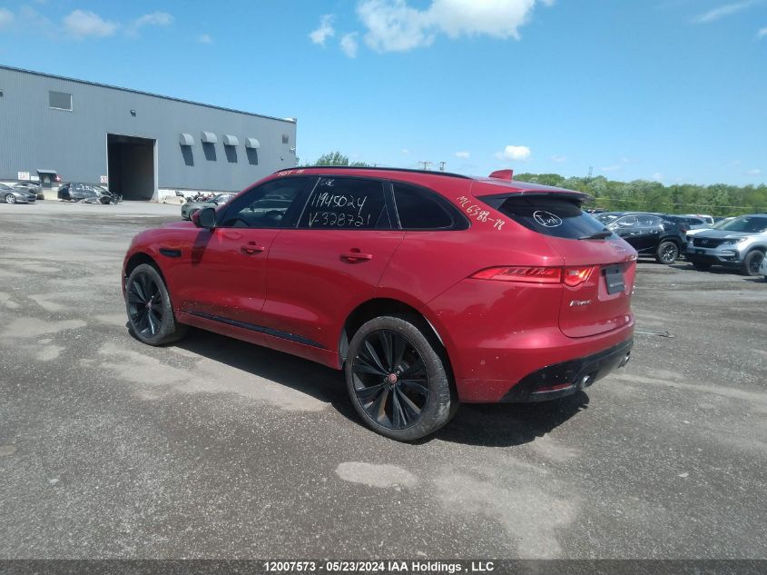 2018 Jaguar F-Pace VIN: SADCM2FV8JA328721 Lot: 12007573