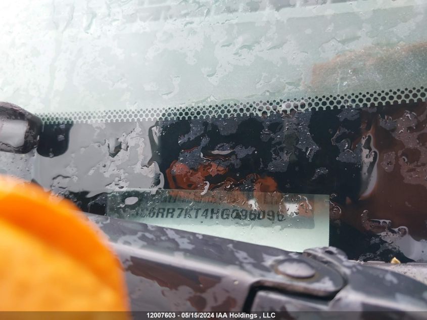 2017 Ram 1500 St VIN: 3C6RR7KT4HG696096 Lot: 12007603