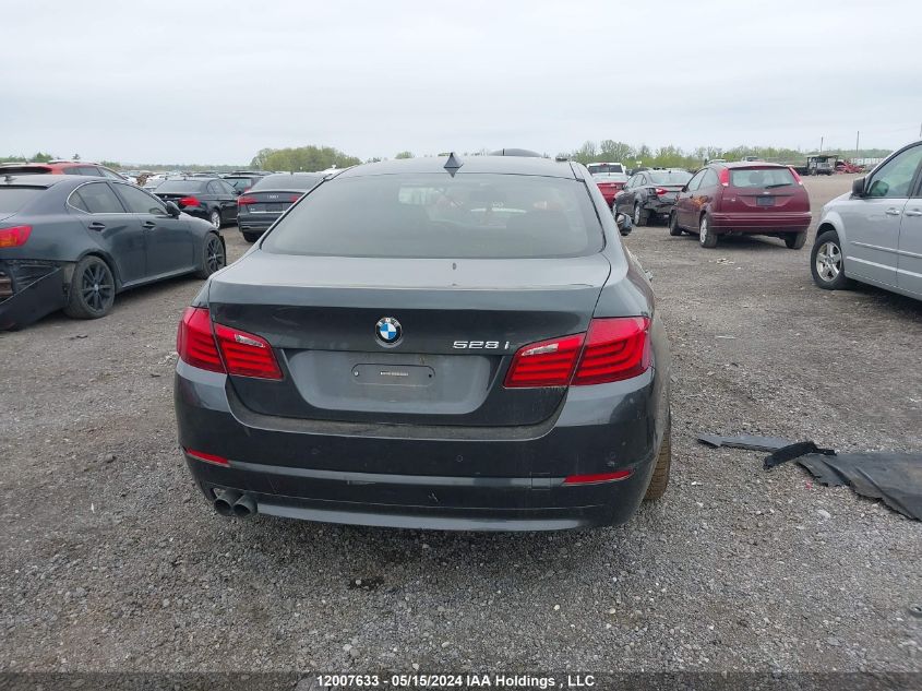 2011 BMW 528 I VIN: WBAFR1C56BC743287 Lot: 12007633