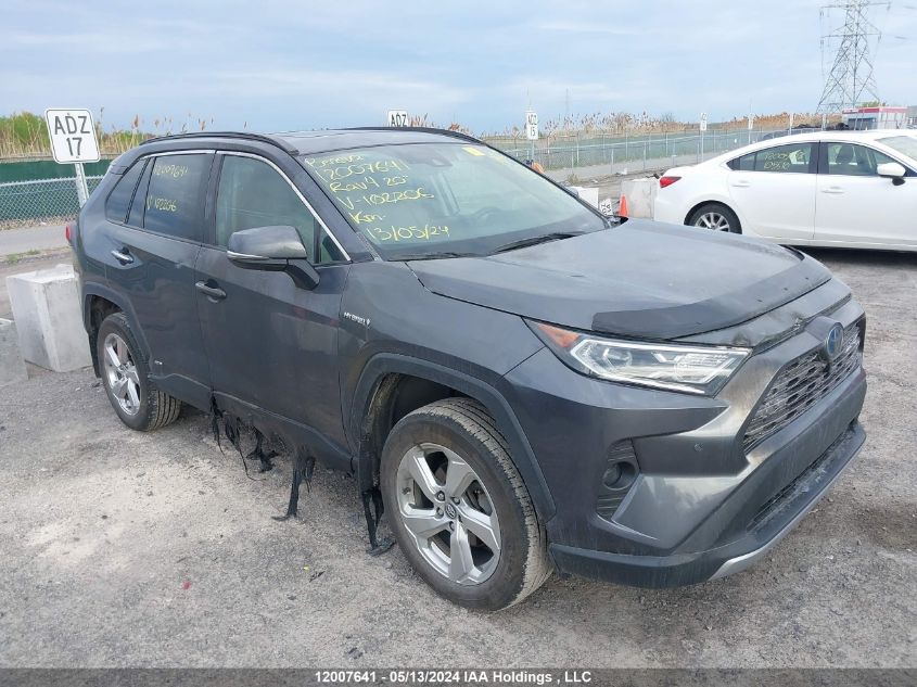 2020 Toyota Rav4 Hybrid Limited VIN: 2T3DWRFV3LW102206 Lot: 12007641