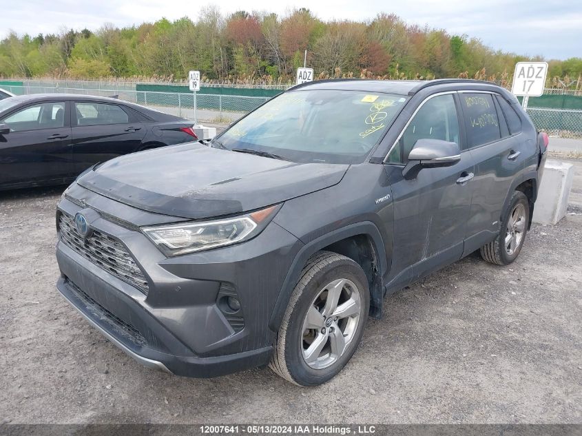 2020 Toyota Rav4 Hybrid Limited VIN: 2T3DWRFV3LW102206 Lot: 12007641